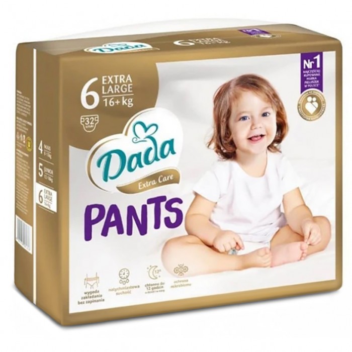 Підгузки-трусики дитячі Dada Extra Care Pants, розмір 6 (16+ кг), 32 шт - 
